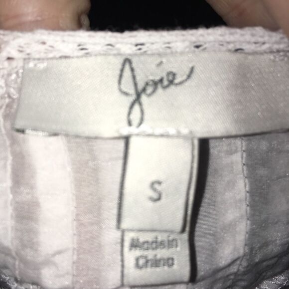 Joie Regency pin tuck S Bridgerton elegant white blouse - Picture 3 of 3